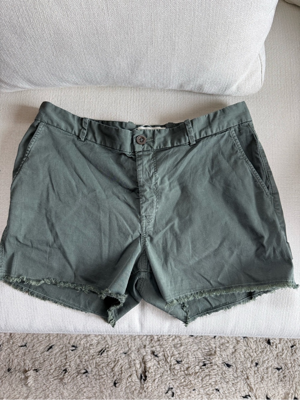 Nili Lotan carpenter shorts in avocado green size 8 - Picture 5 of 9